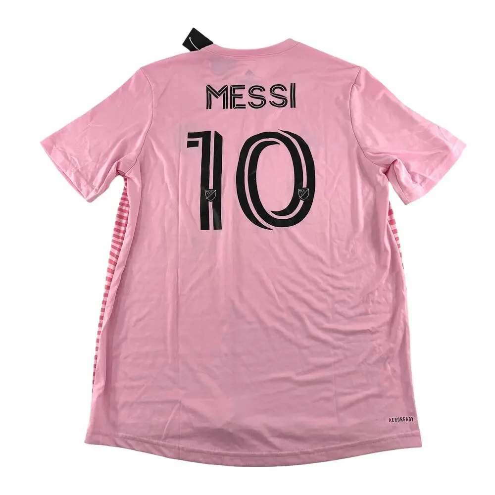 Adidas Men's True Pink Inter Miami CF Lionel Messi #10 Home Jersey Size M